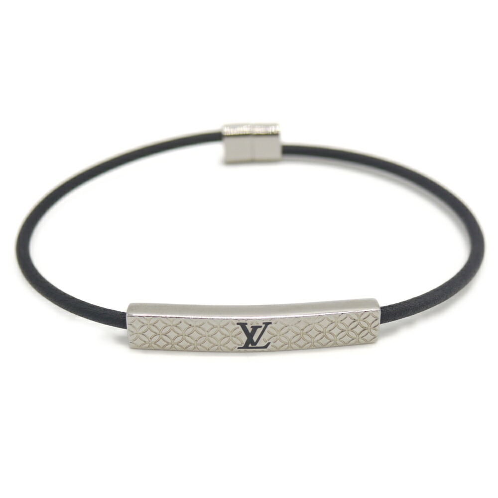 LOUIS VUITTON Louis Vuitton Bracelet Champs-Élysées M8332Z Metal x Leather